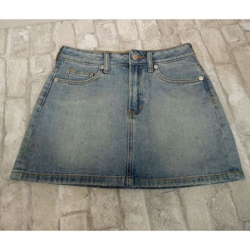 Melville A-Line Denim Skirt Women's Size‎ 26 Blue Stone Wash Cotton Casual